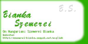 bianka szemerei business card